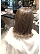 オーガニック アトリエ 大宮(organic+atelier)&nbsp;髪質改善前下がりボブ大人ボブ脱白髪染めハイライト