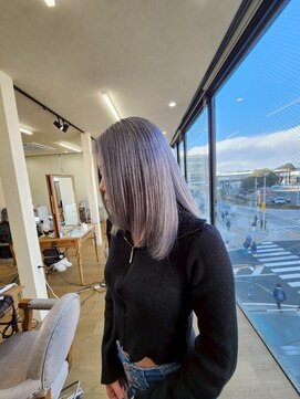 ミラシィ 成田(Mirashy) ハイライトカラーミルクティーベージュレイヤーカット