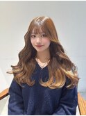 ブリーチなしハニーベージュ