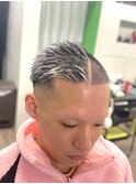 震災刈りホワイトメッシュ