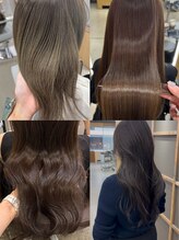 ブリーチしない【ダブルカラー】で叶う。理想の透明感カラーはダメージレスに◎