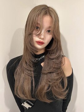 ペレ アネックス 大阪梅田茶屋町店(PELE ANNEX) くびれヘア/アプリコットオレンジ/夏のヘアアレンジ/梅田