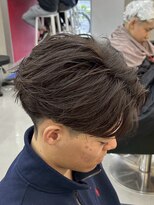 ダズルヘアラッシュ(DAZZLE hair RUSH)&nbsp;名古屋毛流れセンターパートニュアンスパーマフェザーパーマ30代