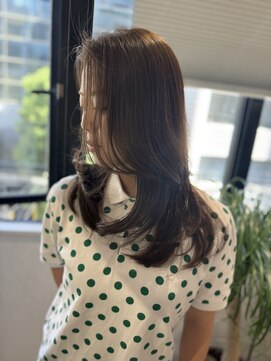 レヴリー(reverie) レイヤーカットダブルカラー前髪カット髪質改善韓国