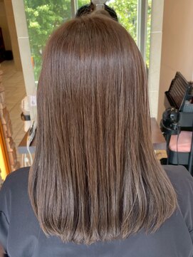 髪質改善/顔周りレイヤーカット/グレージュ[千葉/千葉駅]