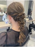 結婚式ヘアセット!網下ろしスタイル