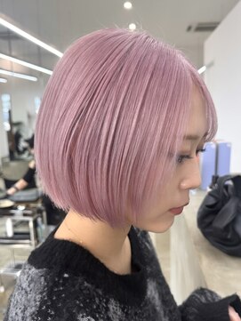 ノートエートル 西金沢(Nought etre) ピンクカラー10代20代30代ブリーチカラーハイトーンカラー