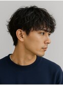 Hale波巻きツイストスパイラルパーマ刈り上げセンターパート原宿