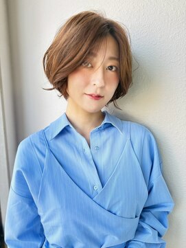 カバーヘア ブリス 戸田公園西口店(COVER HAIR bliss) ショートボブパーマ/コテ巻き風/小顔似合わせカットp戸田公園