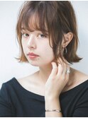 ミルクティーブロンド/デジタルパーマ/ダークブルー[池袋]