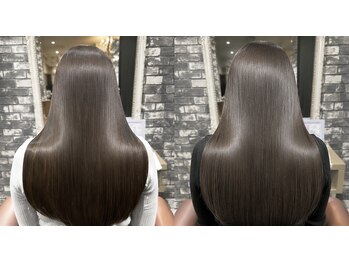 リリー シンジュク(Lilly)の写真/《他店でお断りされた方必見》ブリーチ毛OK【酸性アシッドストレート￥17400】で憧れのサラツヤ美髪に[新宿]