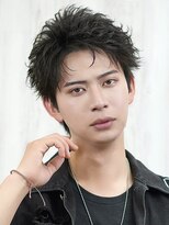 ベーア メロー(Bar mellow)&nbsp;黒髪スパイキーツイストスパイラルアップバング
