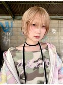 ボブ　顔まわりカット　レイヤーカット　ダブルカラー