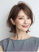Heart's美人設計と白髪ぼかし専門店 青山表参道店 脱白髪染め/ショートヘア【ハーツ】&nbsp;白髪ぼかし脱白髪染め似合わせショートボブ40代50代60代