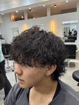 レム 新宿(REM) メンズウルフ×波巻きパーマ