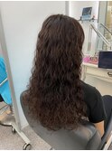 波巻きパーマ