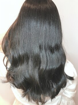 ジーナ 池袋(Zina) セシルカットフリンジウェーブx大人かわいい前髪ココアブラウン