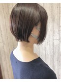 【ひとみ】フォグブルージュの丸みショートボブ