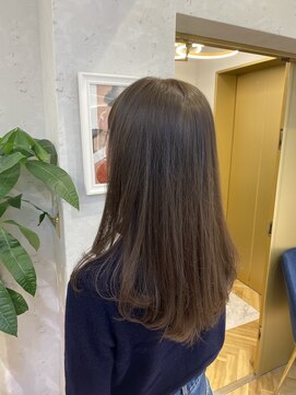 ロンドプランタン 恵比寿(Lond Printemps) 【Lond佐野】小顔オリーブカラー縮毛矯正 髪質改善 ストパー