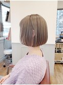 グレージュ×ミニボブ☆