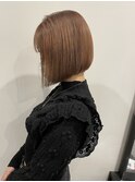 透明感カラー★ダブルカラーブリーチミルクティーベージュ
