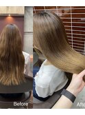 髪質改善ストレート