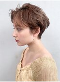 ハンサムショート_アースカラーくびれヘアツートン_ba263551