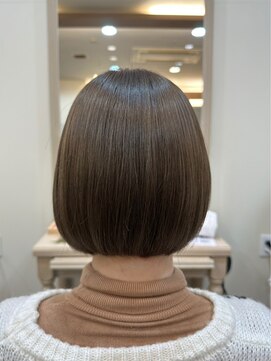 ベルプロッドバイアルター 千葉(bel. prod by aL-ter) 【bel.高野】グレージュカラー/シルキーベージュ/斜めバング