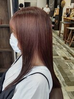 コアヘアー(core hair) ロングヘア　ピンクカラー