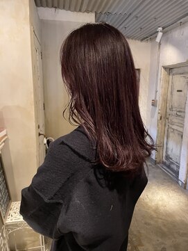 髪質改善と縮毛矯正の専門店 サンティエ(scintiller) ピンクバイオレットカラー