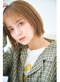 小顔効果も期待大!ぱつんとボブ
