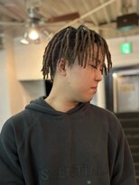 ビーバイエイトジェンツ(Bee by EIGHT GENTS)&nbsp;ダークアッシュアッシュブラックカルマパーマベリーショート