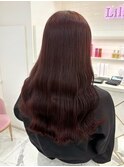 ブリーチなしでできるツヤツヤピンクカラー*まゆ