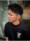 1816渋谷メンズカット束間ツーブロック刈り上げ韓国ウルフカット