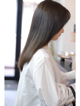 エマ 五島町店(EMMA) 暗髪 オリーブベージュ 透明感 髪質改善/白髪改善