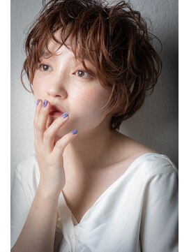 カバーヘア ブリス 志木南口駅前店(COVER HAIR bliss) 透明感カラー立体感抜け感ショートマッシュパーマv志木20代30代