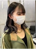 グレージュインナーカラー♪