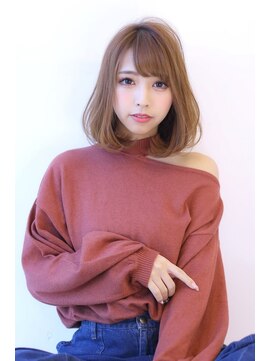 オーロ 池田店(ORO) 20代30代40代50代ボブルフネビージュ小顔ワンレンショート