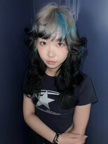 クペウ ローウェン(cope'u ROWEN)&nbsp;渋谷/ウルフカット  デザインカラー ルーツカラー エンドカラー