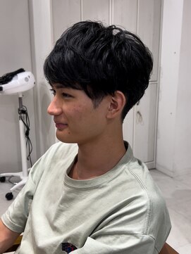 ネイロ 北千住(NeiRo) メンズマッシュ刈り上げ波巻きツイストスパイラルパーマ北千住