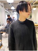 ショート　インナーカラー　ハンサムショート