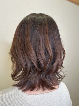 松本平太郎美容室 銀座本店 イノアカラー×外ハネレイヤー