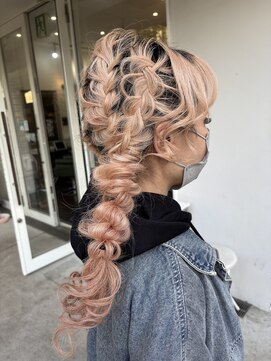 グラス 春吉1号店(glass) 編みおろしツインテール