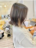 【morio成増 セリザワ】外ハネミディアム インナーブリーチ