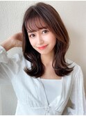 ミディアムウルフひし形シルエットひし形ボブヨシンモリ