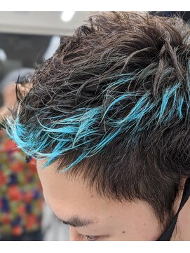 ヘアサロン ウエーブ 流山店 メンズブリーチヘア