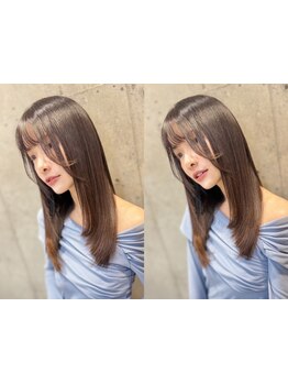 縮毛矯正とは思えないほど自然に☆"ECLARTプレミアム美髪縮毛矯正"を使用し理想の髪質に改善♪[千葉駅]