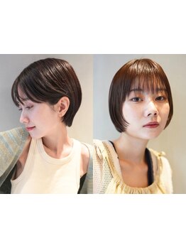 【小顔似合わせカット+髪質改善トリートメント\8900】話題の髪質改善と同時施術で旬のショートStyleに♪