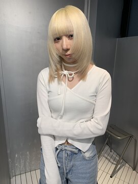 ペレ アネックス 大阪梅田茶屋町店(PELE ANNEX) くびれヘア/アプリコットオレンジ/夏のヘアアレンジ/梅田