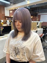 チャプター 問屋町(chapter)&nbsp;ケアブリーチホワイトラベンダーグレージュ顔まわりレイヤー